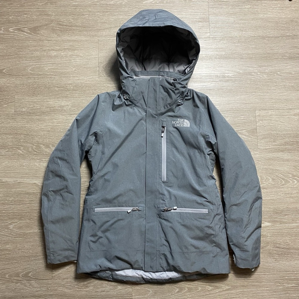 North Face Gatekeeper Jacket Women's M Gray Hooded Winter Dryvent Primaloft
